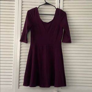Express Plum Skater Dress
